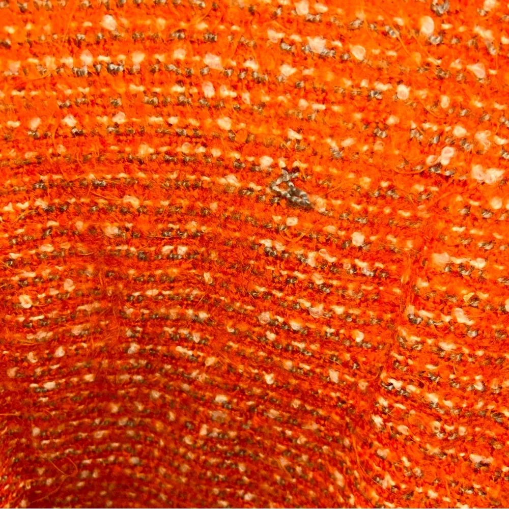 E769 Cynthia Rowley Vibrant Orange Throw Blanket